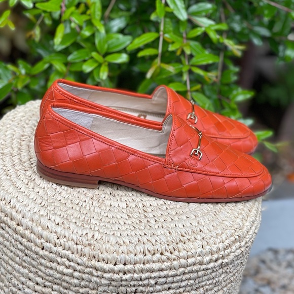 Loraine Woven Loafer (Women) SAM EDELMAN Canyon Orange size 10 new no box - Picture 8 of 16